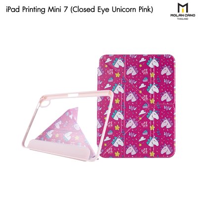 Molan Cano Printing Case เคสไอแพด iPad Mini 7 Multi stand หลังใส ฝาพับ สกีนลาย มีช่องเก็บปากกา มินิ7