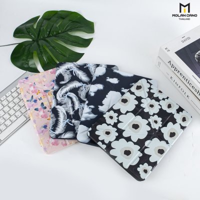 Molan Cano Printing Case เคสไอแพด iPad Air 4/5/6 Multi stand หลังใส ฝาพับ สกีนลาย มีช่องเก็บปากกา