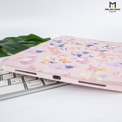 Molan Cano Printing Case เคสไอแพด iPad Air 4/5/6 Multi stand หลังใส ฝาพับ สกีนลาย มีช่องเก็บปากกา
