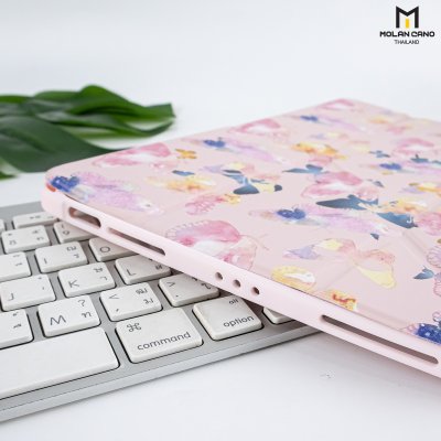Molan Cano Printing Case เคสไอแพด iPad Air 4/5/6 Multi stand หลังใส ฝาพับ สกีนลาย มีช่องเก็บปากกา