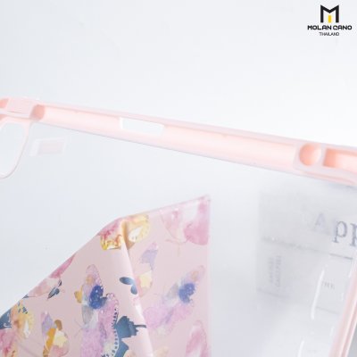 Molan Cano Printing Case เคสไอแพด iPad Air 4/5/6 Multi stand หลังใส ฝาพับ สกีนลาย มีช่องเก็บปากกา