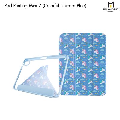 Molan Cano Printing Case เคสไอแพด iPad Mini 7 Multi stand หลังใส ฝาพับ สกีนลาย มีช่องเก็บปากกา มินิ7