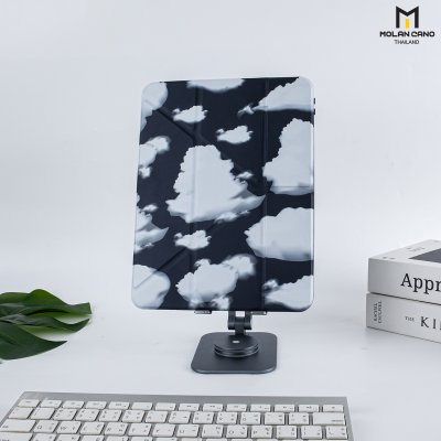 Molan Cano Printing Case เคสไอแพด iPad Air 4/5/6 Multi stand หลังใส ฝาพับ สกีนลาย มีช่องเก็บปากกา