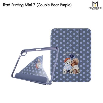 Molan Cano Printing Case เคสไอแพด iPad Mini 7 Multi stand หลังใส ฝาพับ สกีนลาย มีช่องเก็บปากกา มินิ7