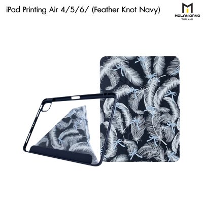 Molan Cano Printing Case เคสไอแพด iPad Air 4/5/6 Multi stand หลังใส ฝาพับ สกีนลาย มีช่องเก็บปากกา