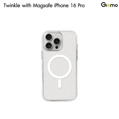Gizmo Case Defense Twinkle รุ่น ip16Pro/16 pro max / 16E เคสรองรับการชาร์จไร้สาย มีกากเพชรวิบวับ