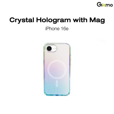 Gizmo Defense Bonny Crystal Holo with magsafe iPhone16E เคสไอโฟน เคสโฮโลแกรม กลิตเตอร์ กากเพชร กันรอยขีดข่วน กันกระแทก