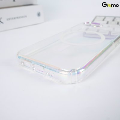 Gizmo Defense Bonny Crystal Holo with magsafe iPhone16E เคสไอโฟน เคสโฮโลแกรม กลิตเตอร์ กากเพชร กันรอยขีดข่วน กันกระแทก