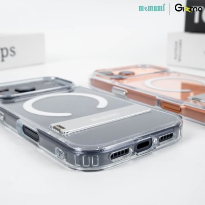 เคสใสมีขาตั้ง Memumi Crystal Clear Magnetic Bracket iPhone17