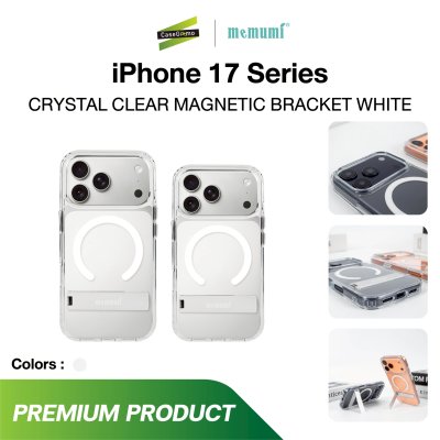 เคสใสมีขาตั้ง Memumi Crystal Clear Magnetic Bracket iPhone17