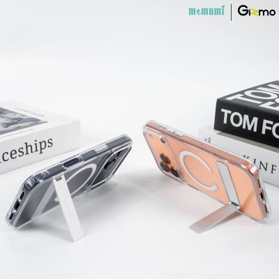 เคสใสมีขาตั้ง Memumi Crystal Clear Magnetic Bracket iPhone17