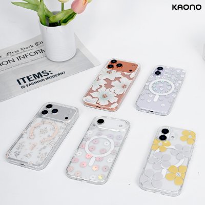 KAONO Flower Prints MagSafe Case for iPhone 17 เคสลายดอกไม้รองรับ MagSafe