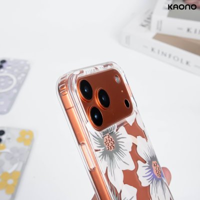 KAONO Flower Prints MagSafe Case for iPhone 17 เคสลายดอกไม้รองรับ MagSafe