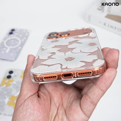 KAONO Flower Prints MagSafe Case for iPhone 17 เคสลายดอกไม้รองรับ MagSafe