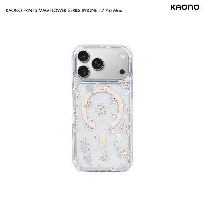 KAONO Flower Prints MagSafe Case for iPhone 17 เคสลายดอกไม้รองรับ MagSafe