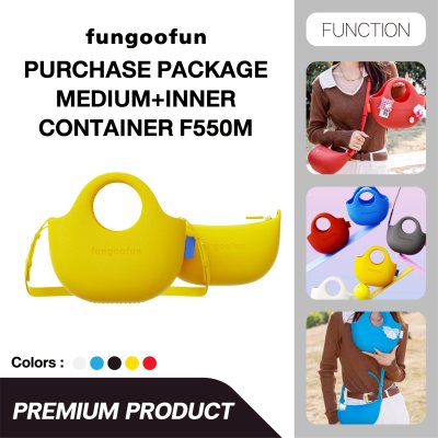 Fungoofun Purchase Package Medium+Inner Container กระเป๋าสะพาย 2-in-1 วัสดุ EVA กันน้ำ รุ่น F550M