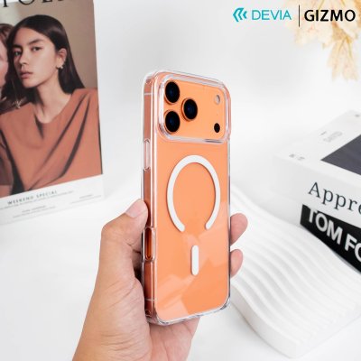 เคสใส Devia Pure Clear Series Magnetic Shockproof iPhone 17 Pro Max