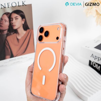 เคสใส Devia Pure Clear Series Magnetic Shockproof iPhone 17 Pro Max