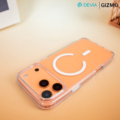 เคสใส Devia Pure Clear Series Magnetic Shockproof iPhone 17 Pro Max