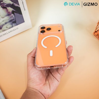 เคสใส Devia Pure Clear Series Magnetic Shockproof iPhone 17 Pro Max
