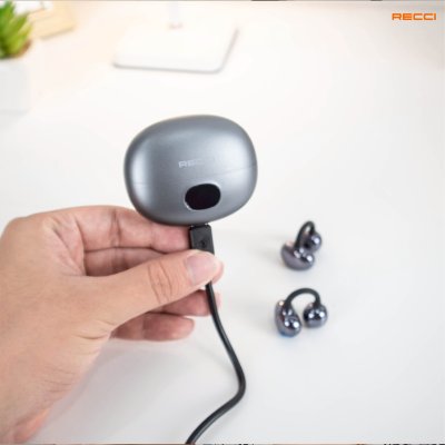 Recci Ear Clip Earbuds รุ่น REP-W101 หูฟังบลูทูธแบบหนีบหู Open-Ear Design  สี Tarnish