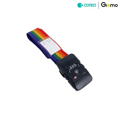 Coteci สายรัดกระเป๋าเดินทาง luggase strap TSA customs combination