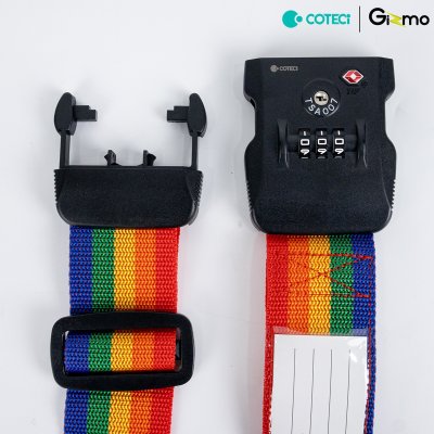 Coteci สายรัดกระเป๋าเดินทาง luggase strap TSA customs combination