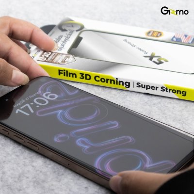 Gizmo Film 3D Corning Full Glass Clear Corning Gorilla จาก USA ฟิล์มกระจกเต็มจอแบบใส iPhone 16/16+/16Pro/16Pro max รับประกัน 365 วัน