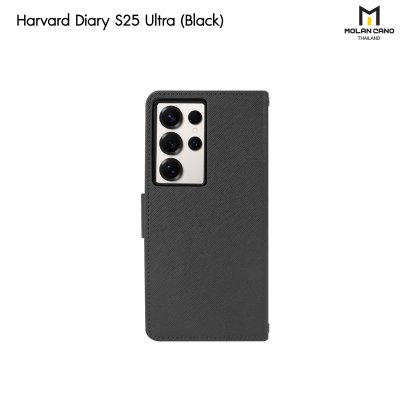 HANA Harvard Diary Case เคสฝาพับมีช่องใส่บัตร Samsung สำหรับซัมซุง S25 Ultra
