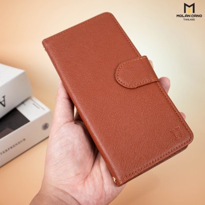 HANA Harvard Diary Case เคสฝาพับมีช่องใส่บัตร Samsung สำหรับซัมซุง S25 Ultra