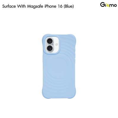 Kaono Surface waves with magsafe เคสซิลิโคน เคสชาร์จได้ กันกระแทก สำหรับ iPhone 16