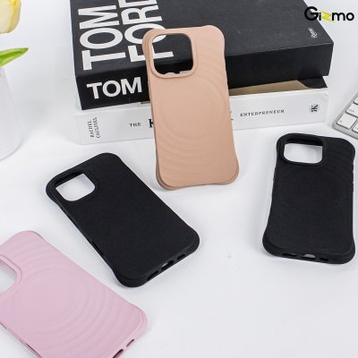 Kaono Surface waves with magsafe เคสซิลิโคน เคสชาร์จได้ กันกระแทก สำหรับ iPhone 16