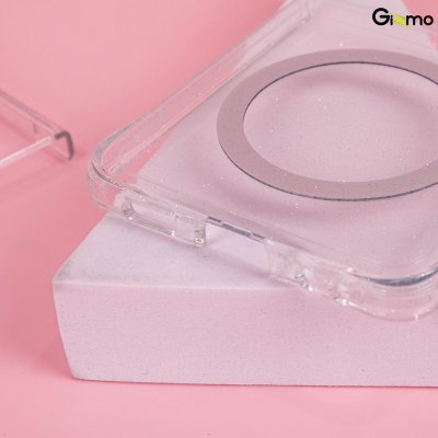 Gizmo Defense Twinkle เคสใส Z Flip7 กากเพชร Magsafe