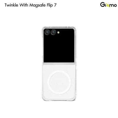 Gizmo Defense Twinkle เคสใส Z Flip7 กากเพชร Magsafe