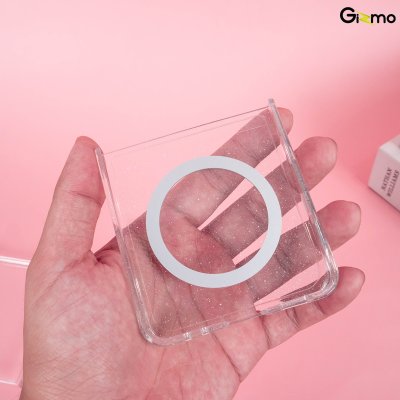 Gizmo Defense Twinkle เคสใส Z Flip7 กากเพชร Magsafe