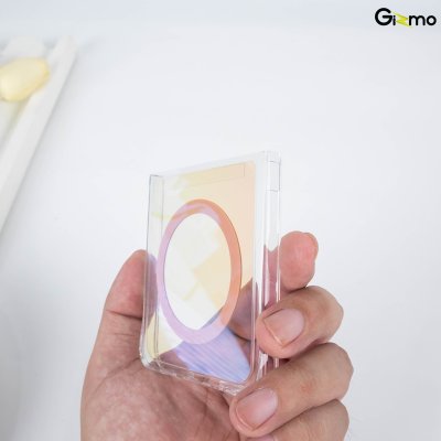Gizmo Defense Hologram เคสใส Z Flip7 สีรุ้ง Magsafe