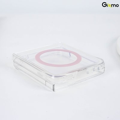 Gizmo Defense Hologram เคสใส Z Flip7 สีรุ้ง Magsafe