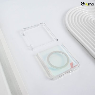 Gizmo Defense Hologram เคสใส Z Flip7 สีรุ้ง Magsafe