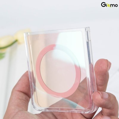 Gizmo Defense Hologram เคสใส Z Flip7 สีรุ้ง Magsafe