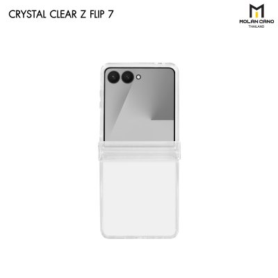 Molan Cano for Samsung Z Flip7 Crystal Clear เคสใสกันกระแทก กันรอยขีดข่วน ซัมซุง