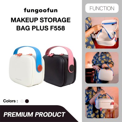 Fungoofun Makeup Bag Plus  กระเป๋าเครื่องสำอางจัดระเบียบ 3 ช่อง ความจุสูง รุ่น F558