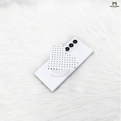 Molan Cano(HC074) Griptok Magnetic Dot Big Heart กริ๊ปต๊อกแม่เหล็กรูปหัวใจใหญ่ลายจุด