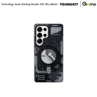 เคส S25 Ultra ขาตั้งหมุน 360 MagSafe ลาย Cyberpunk