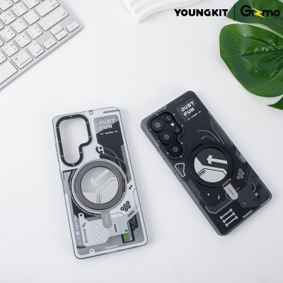 เคส S25 Ultra ขาตั้งหมุน 360 MagSafe ลาย Cyberpunk