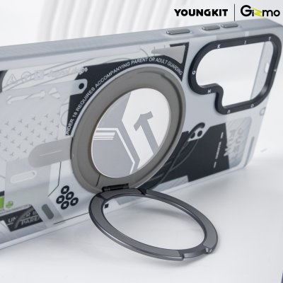 เคส S25 Ultra ขาตั้งหมุน 360 MagSafe ลาย Cyberpunk