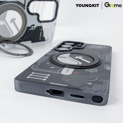 เคส S25 Ultra ขาตั้งหมุน 360 MagSafe ลาย Cyberpunk