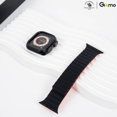 Polo Silicone+Magnetic Fitch Watchband สายนาฬิกาแอปเปิ้ลวอช 42/44/45/49mm