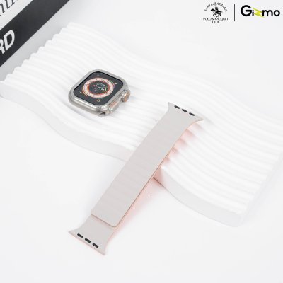 Polo Silicone+Magnetic Fitch Watchband สายนาฬิกาแอปเปิ้ลวอช 42/44/45/49mm