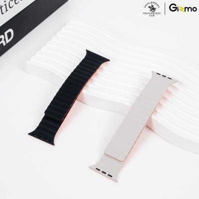 Polo Silicone+Magnetic Fitch Watchband สายนาฬิกาแอปเปิ้ลวอช 42/44/45/49mm