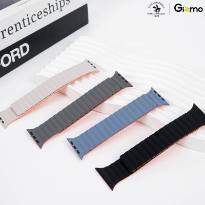 Polo Silicone+Magnetic Fitch Watchband สายนาฬิกาแอปเปิ้ลวอช 42/44/45/49mm